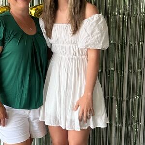 White Off-Shoulder Dress
